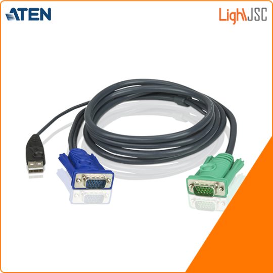 1.8M USB KVM Cable with 3 in 1 SPHD 2L-5202U