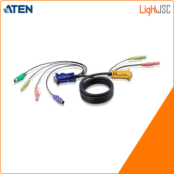 1.8M PS/2 KVM Cable with 3 in 1 SPHD and Audio