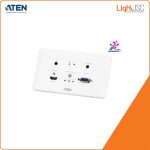 Aten VE2812AEUT HDMI & VGA HDBaseT Transmitter with EU Wall Plate-PoH LIGHTJSC phân phối chính hãng