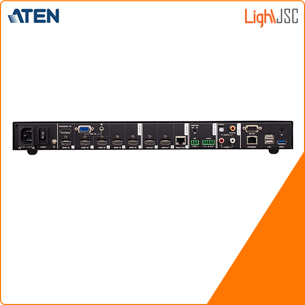Aten-VP2730-7x3-Seamless-Presentation-Matrix-Switch-with-Scaler-Streaming-Audio-Mixer-and-HDBaseT-sau