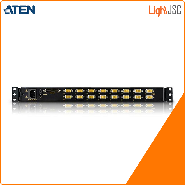 16-Port PS/2-USB VGA Single Rail LCD KVM Switch