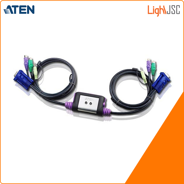 2-Port PS/2 VGA/Audio Cable KVM Switch (1.2m)