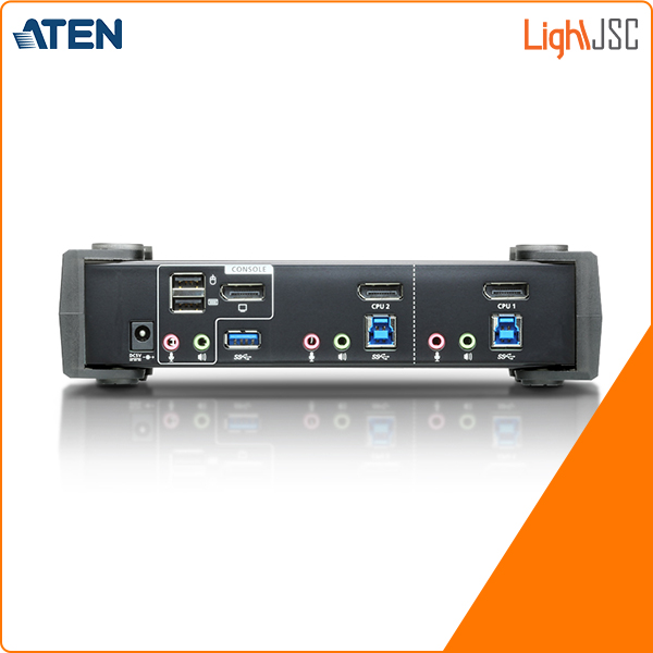 2-Port USB 3.0 4K DisplayPort KVMP™ Switch (Cables included)