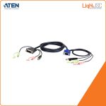 Aten 2L-7DX2U 1.8M USB VGA to DVI-A KVM Cable with Audio