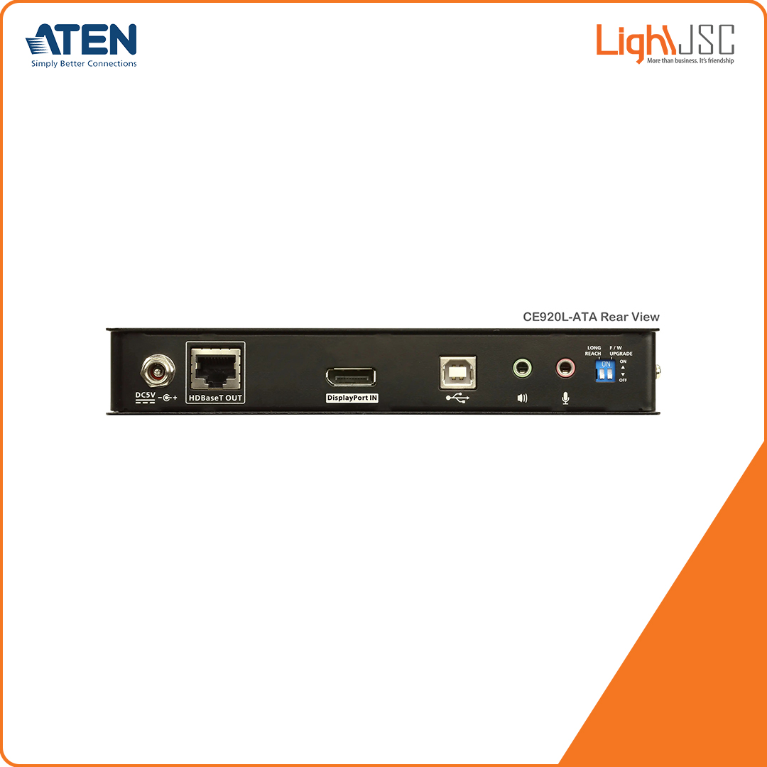 Aten CE920L USB DisplayPort HDBaseT™ 2.0 KVM Extender (Local Unit) (4K@100)