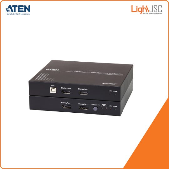 Aten CE924 USB DisplayPort Dual View HDBaseT™ 2.0 KVM Extender (4K@100m for Single View) 1