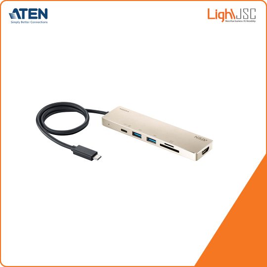 Aten UH3239 USB-C Multiport Mini Dock with Power Pass-Through