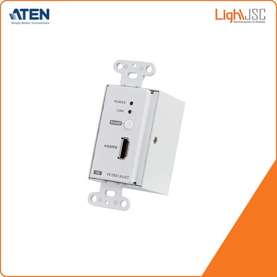 Aten VE1801AUST HDMI HDBaseT-Lite Transmitter with US Wall Plate PoH (PoH PD)