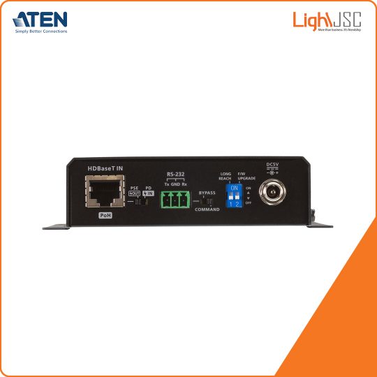 Aten VE2812PR HDMI HDBaseT Receiver with Audio De-Embedding Bi-directional PoH (4K@100m) (HDBaseT Class A) (PoH PSE & PD)