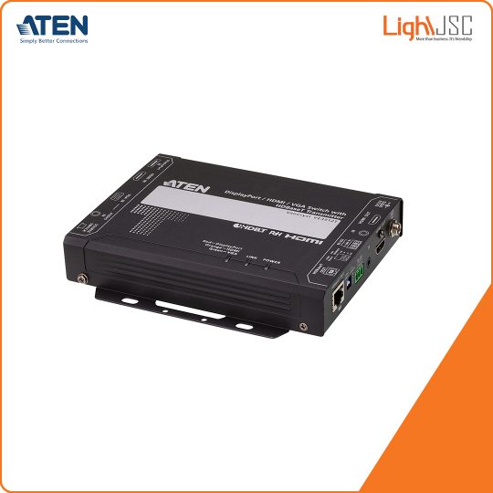 Aten VE3912T DisplayPort HDMI VGA Switch with HDBaseT Transmitter (PoH PD)