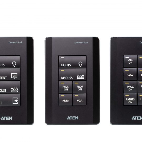 Aten VK01001 Control System- 8-button Control Pad (US, 1 Gang, Black) 1