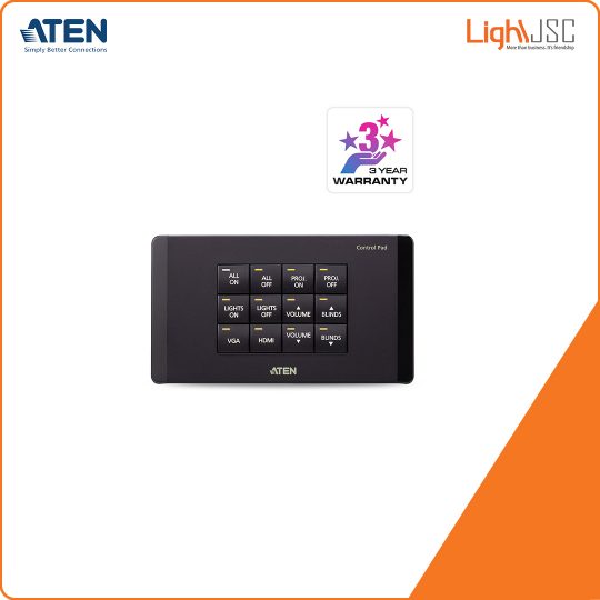 Aten VK02001 Control System-12-button Control Pad (EU, 2 Gang, Black)