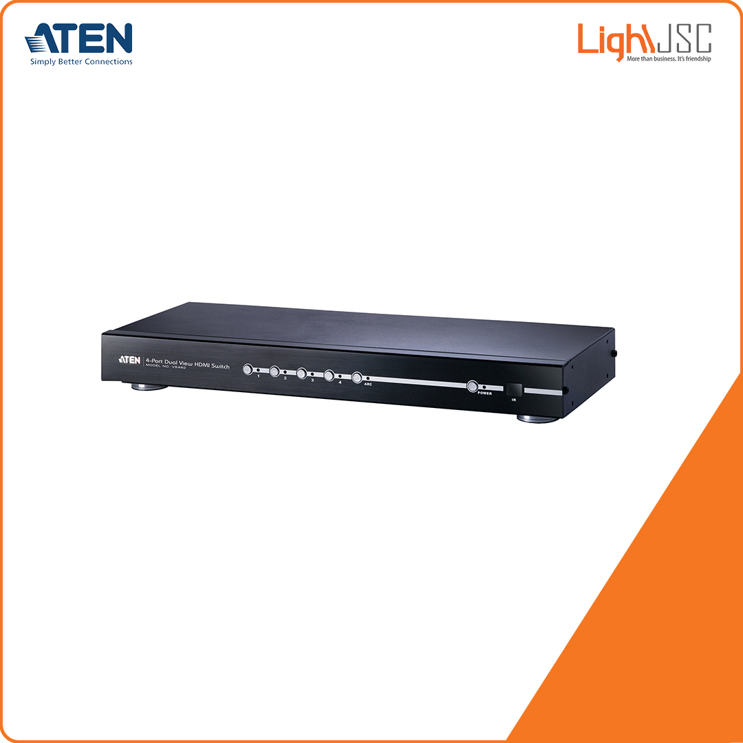 Aten VS482 4-PoAten VS482 4-Port HDMI Switch with Dual Outputrt HDMI Switch with Dual Output
