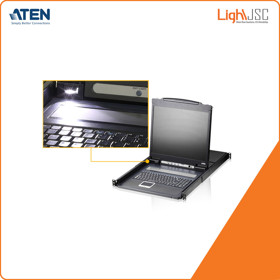 Aten CL1316 16-Port PS/2-USB VGA Single Rail LCD KVM Switch - Image 3