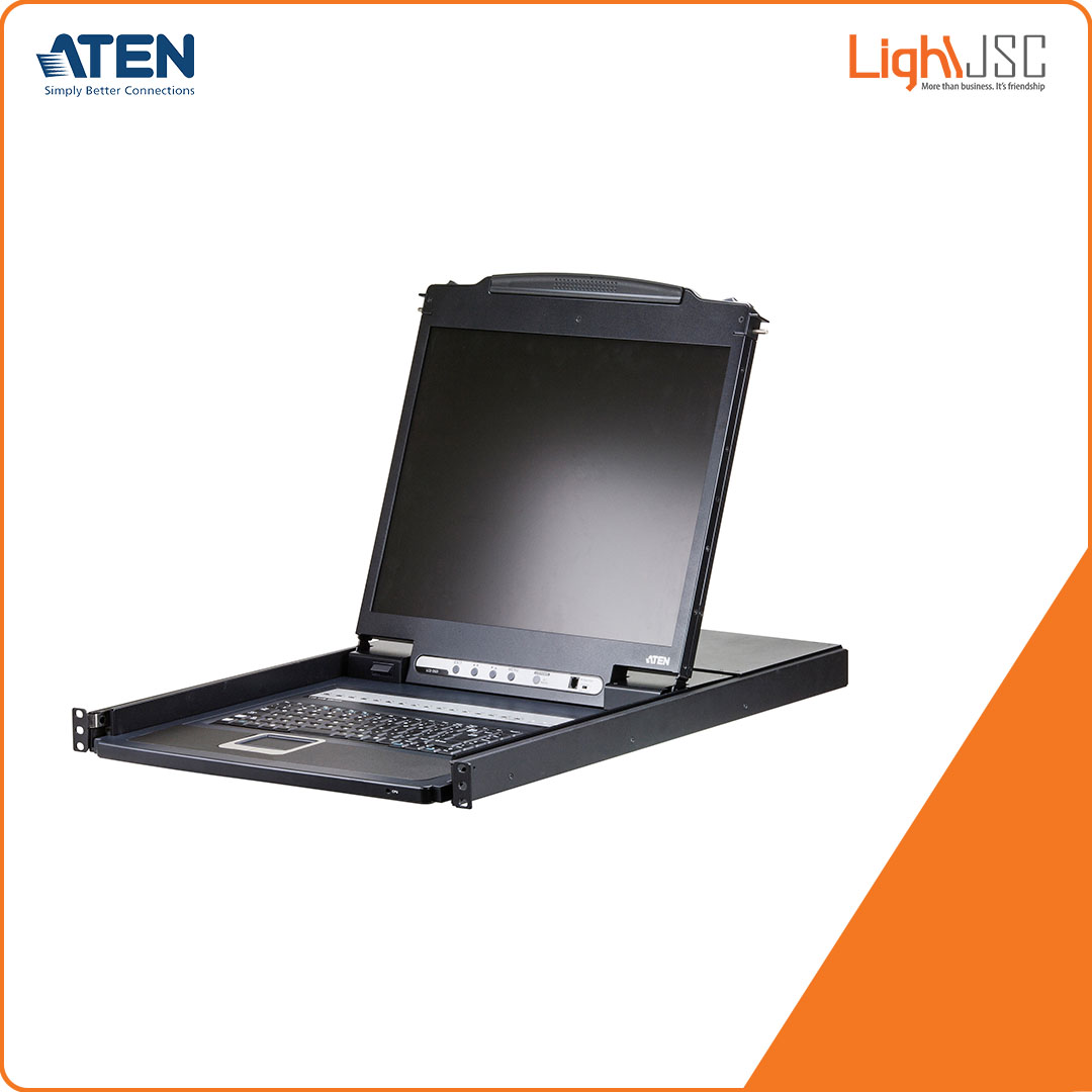 Aten CL1316 16-Port PS/2-USB VGA Single Rail LCD KVM Switch