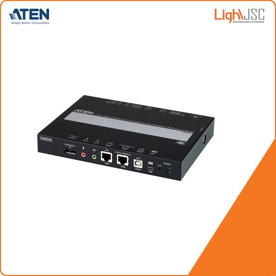 Aten CN9950 1-Local/Remote Share Access Single Port 4K DisplayPort KVM over IP Switch