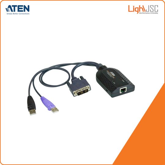 Aten KA7166 USB DVI Virtual Media KVM Adapter with Smart Card Support