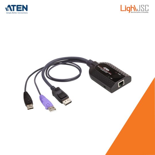 Aten KA7169 KUSB DisplayPort Virtual Media KVM Adapter with Smart Card Support