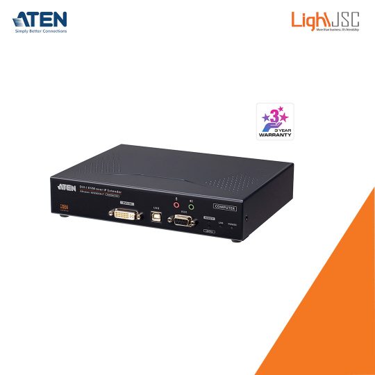 Aten KE6900AiT DVI-I Single Display KVM over IP Transmitter with Internet Access