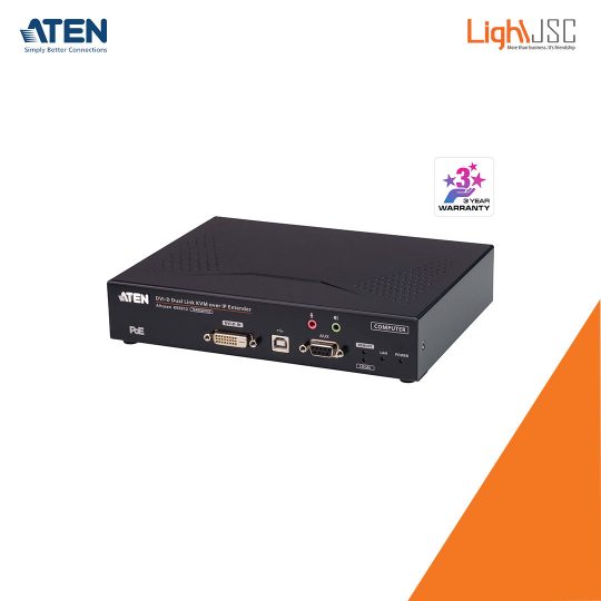 Aten KE6912T 2K DVI-D Dual Link KVM over IP Transmitter with PoE