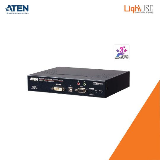 Aten KE6920T 2K DVI-D Dual-Link KVM over IP Transmitter with Dual SFP