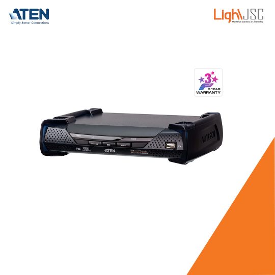 Aten KE6922R 2K DVI-D Dual-Link KVM over IP Receiver with Dual SFP & PoE