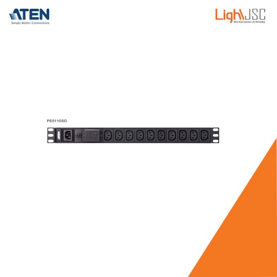 Aten PE0110SG 1U 10A 10 Port Basic PDU