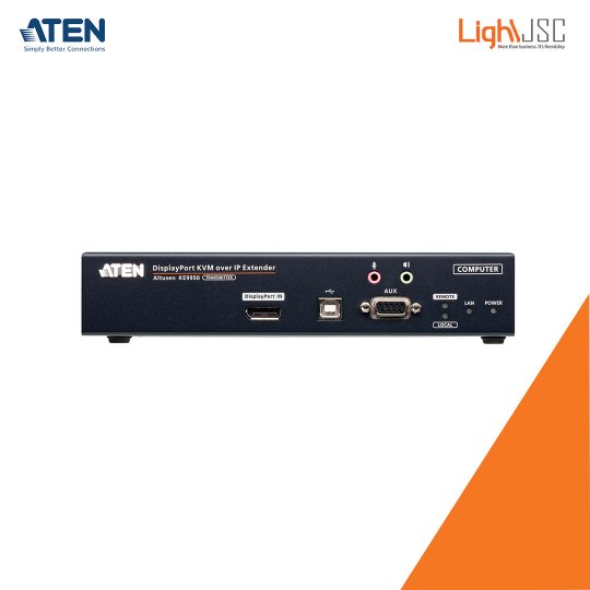 Aten KE9950T 4K DisplayPort Single Display KVM over IP Transmitter rear