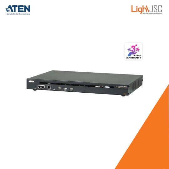 Aten SN0108CO 8-Port Serial Console Server with Dual Power/LAN