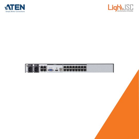 Aten KN2116VB 1-Local 2-Remote Access 16-Port Multi-Interface Cat 5 KVM over IP Switch
