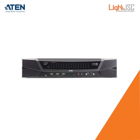 Aten KN4064VB 1-Local 4-Remote Shared Access 64-Port Multi-Interface Cat 5 KVM over IP Switch
