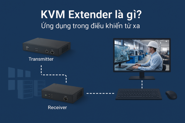 KVM Extender là gì? Ứng dụng trong điều khiển từ xa
