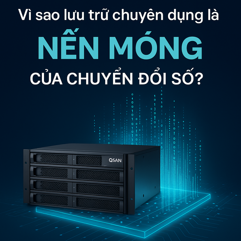 vì sao lưu trữ chuyên dụng là nền móng của chuyển đổi số ?