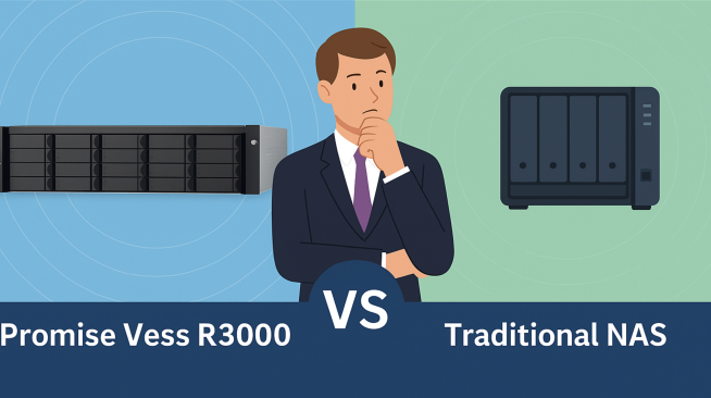 So sánh Promise Vess R3000 và NAS truyền thống: Ai thắng?