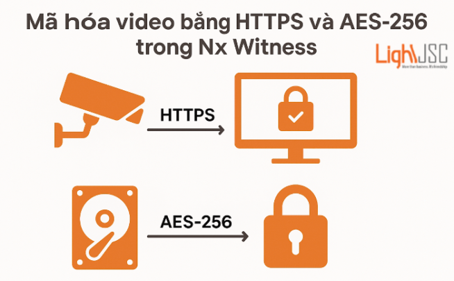 HTTPS & AES-256 trên Nx Witness – Tường lửa thép cho dữ liệu giám sát của bạn