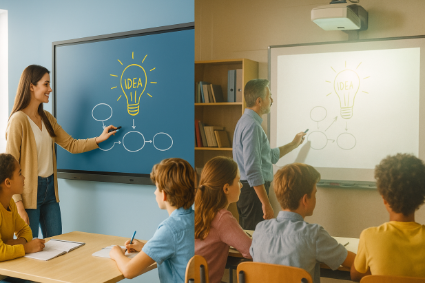 So sánh màn hình tương tác thông minh EWIN với bảng tương tác