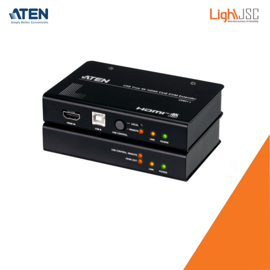 Aten CE801 USB True 4K HDMI Cat 6 KVM Extender (4K @ 70 m / FHD @ 100 m)