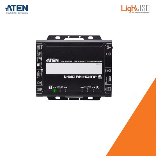 Aten VE1833 True 4K HDMI / USB HDBaseT 3.0 - Lite Transceiver with PoH (True 4K@40 m)