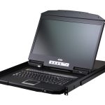 1-Bộ chuyển mạch KVM qua IP 16 cổng USB HDMI gắn ray đơn cho màn hình LCD FHD rộng, truy cập chia sẻ cục bộ/từ xa CL3716i